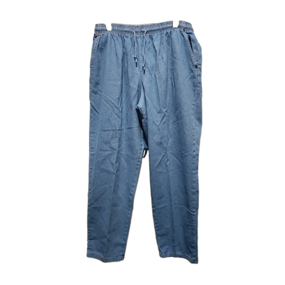 Bobbie Brooks Womens Pull On Denim Jeans Sz 16WP Light Stonewash 982BB